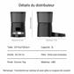 Distributeur automatique de croquettes pour chat programmable