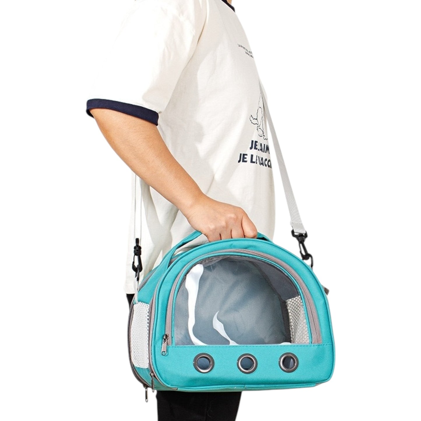 Sac de transport avec fenêtre pour chat