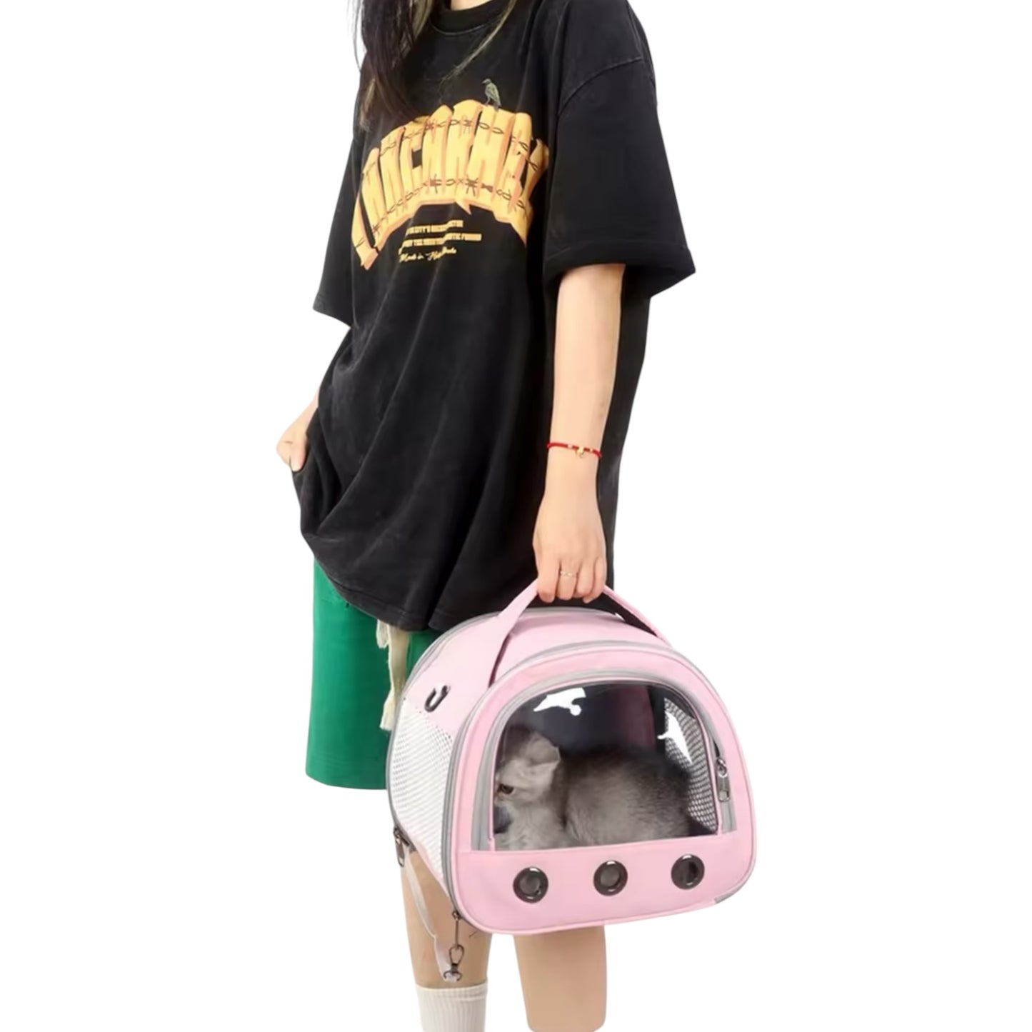 Sac de transport avec fenêtre pour chat