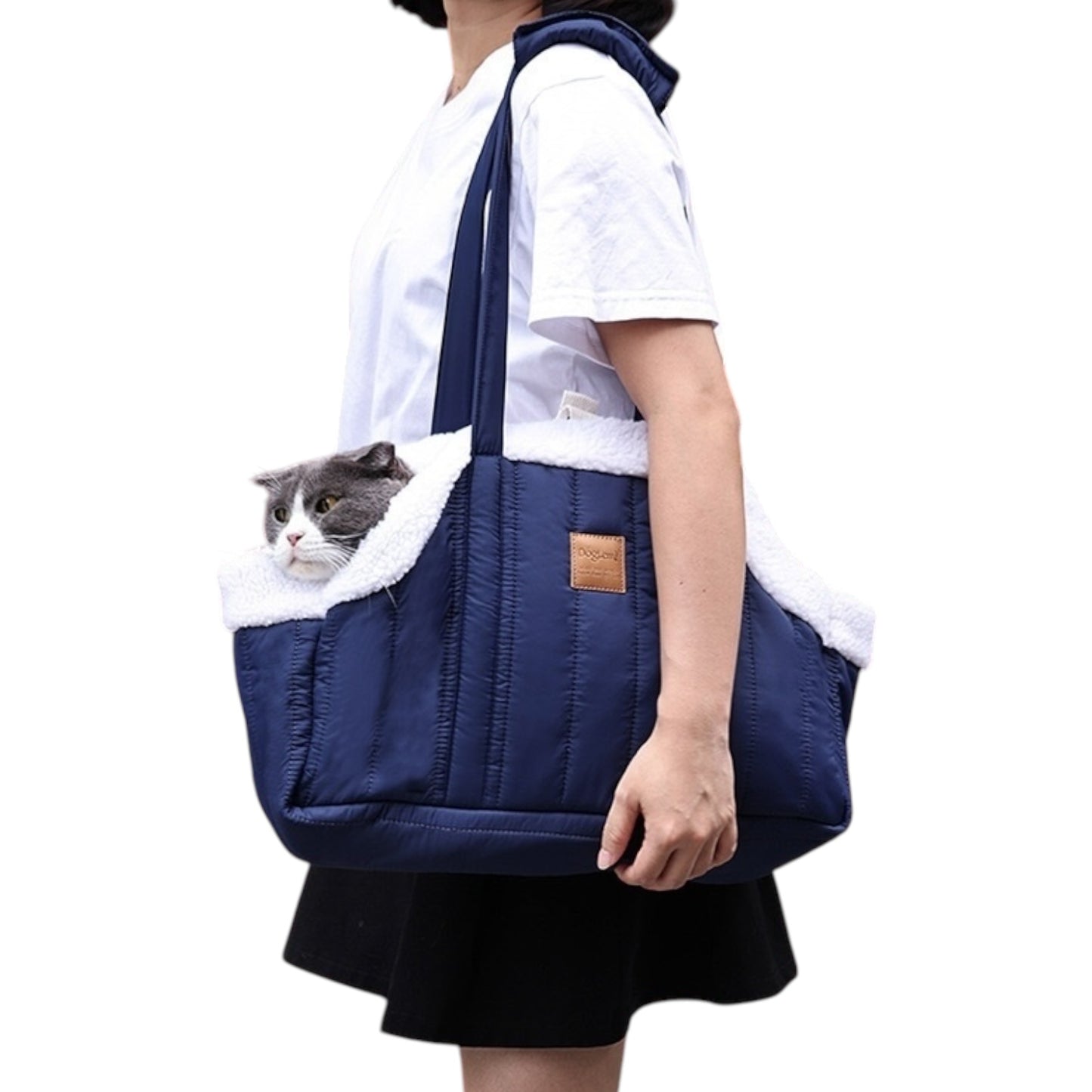 Sac de transport pour chat molletonné