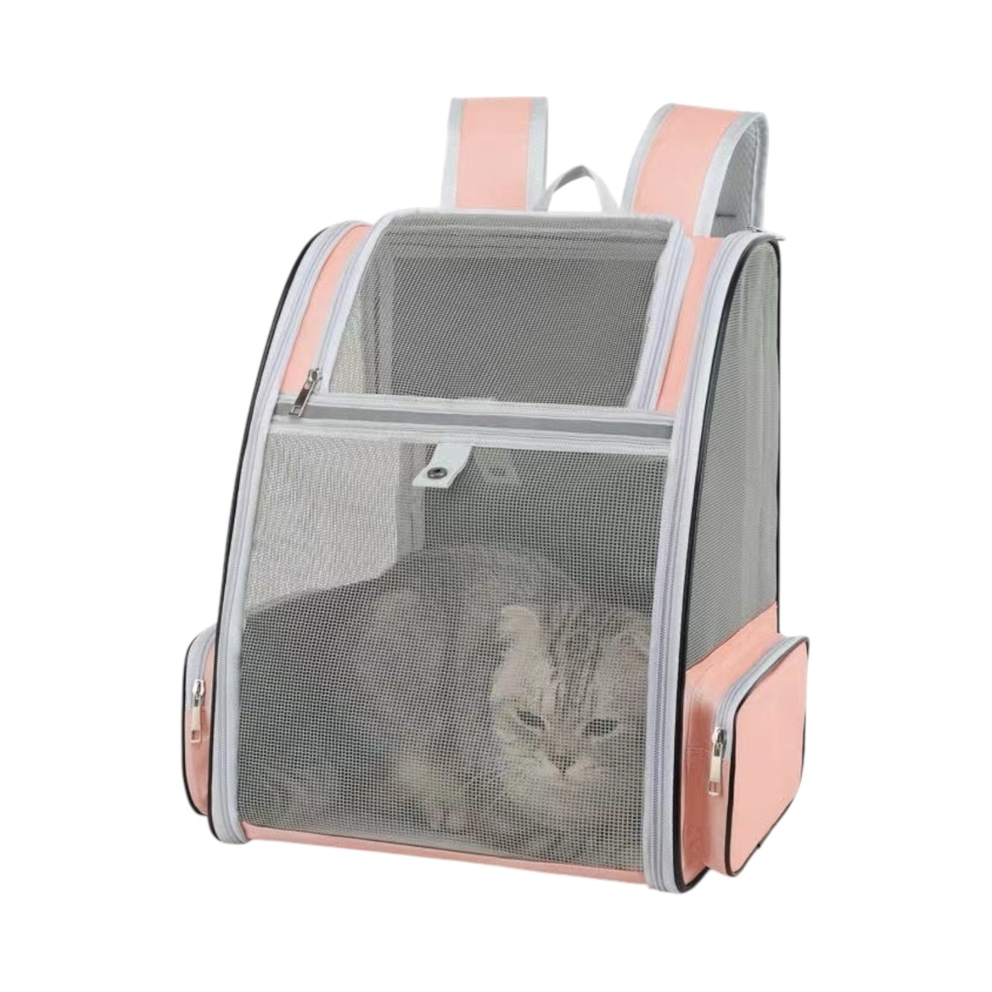Sac à dos de transport chat avec filet