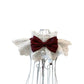 Collier en dentelle élégant pour chat avec nœud papillon