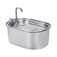 Fontaine à eau en inox avec détecteur de mouvement pour chat