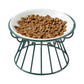 Gamelle pour chat surélevée avec assiette céramique