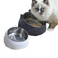 Gamelle simple pour chat surélevée en inox