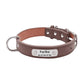 Collier en cuir pour chat personnalisé